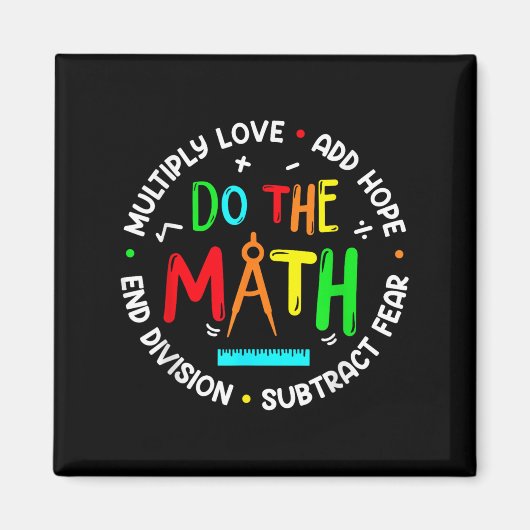 Sitive Quote Insring Slogan Love Hope Fear Do The  Magneet (Voorkant)