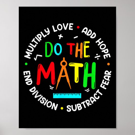 Sitive Quote Insring Slogan Love Hope Fear Do The  Poster (Voorkant)