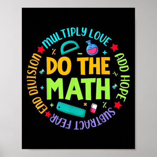 Sitive Quote Insring Slogan Love Hope Fear Do The  Poster (Voorkant)