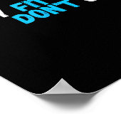 Sitive Stay Fit Dont Quit Workout Fitness Gym  Poster (Hoek)