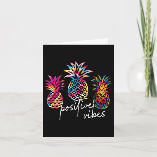 Sitive Vibe Ne Transfer Day Infertility Ivf Tie Dy Kaart (Voorkant)