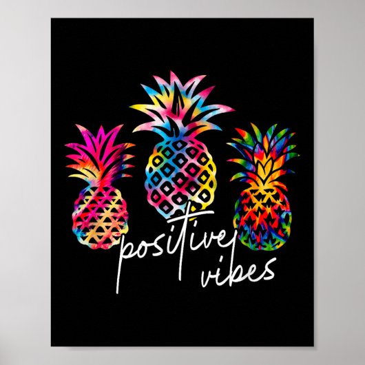 Sitive Vibe Ne Transfer Day Infertility Ivf Tie Dy Poster (Voorkant)