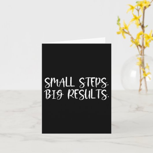 Sitive Work Quotes_ Small Steps, Big Results  Kaart (Gele Bloem)