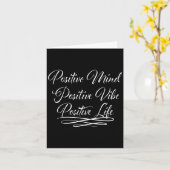 Sitives Mind Sitive Vibe Sitive Life Motivation Qu Kaart (Gele Bloem)