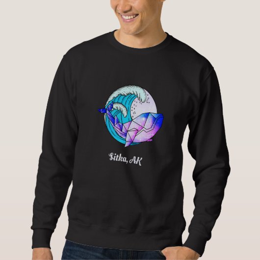 Sitka Ak Japanse schilder Geometric Orca Killer Wh Trui (Voorkant)
