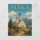 Sitka Alaska Kathedraal GeoSaga Briefkaart (Voorkant)