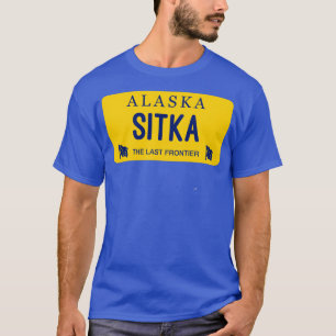 Sitka Alaska Licentie Bord City Name T-shirt