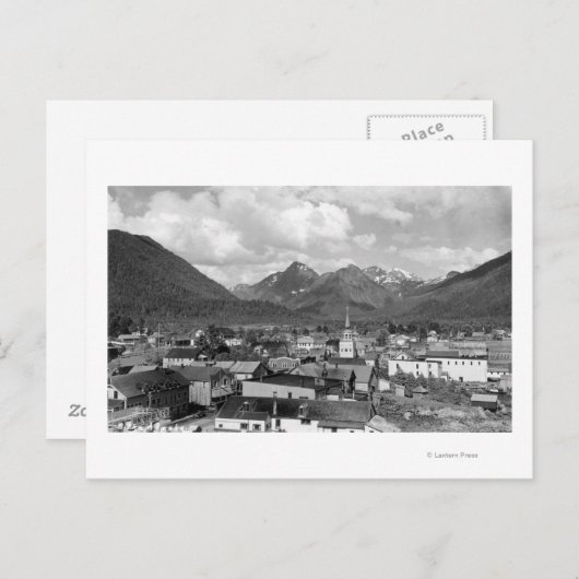 Sitka, Alaska met drie zussen op de achtergrond Briefkaart (Voorkant / Achterkant)
