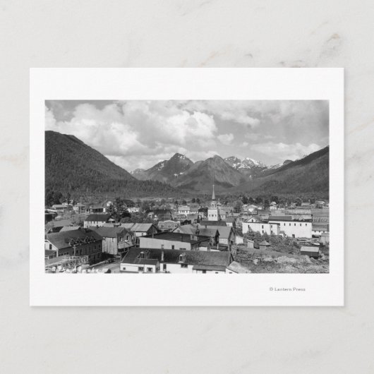 Sitka, Alaska met drie zussen op de achtergrond Briefkaart (Voorkant)