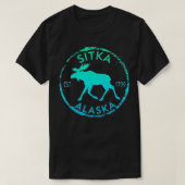 Sitka Alaska Moose Gradient Distress Souvenir T-shirt (Design voorkant)