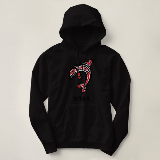 Sitka Alaska Native American Indian Orca Killer Wh Hoodie (Design voorkant)