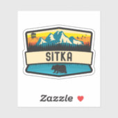 Sitka, Alaska Sticker (Vel)