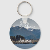 Sitka Alaska Travel Junkie Gepersonaliseerd Sleutelhanger (Voorkant)