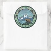 Sitka Alaska United States Ronde Sticker (Tas)