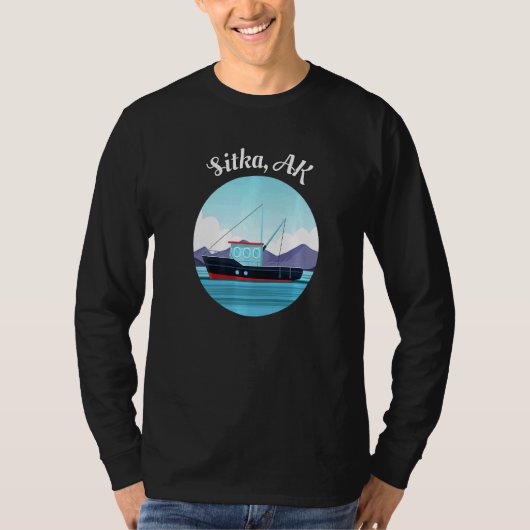 Sitka Alaska Vist bootvisser T-shirt (Voorkant)