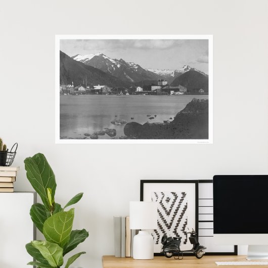 Sitka Harbour Alaska 1908 Poster (Thuiskantoor)