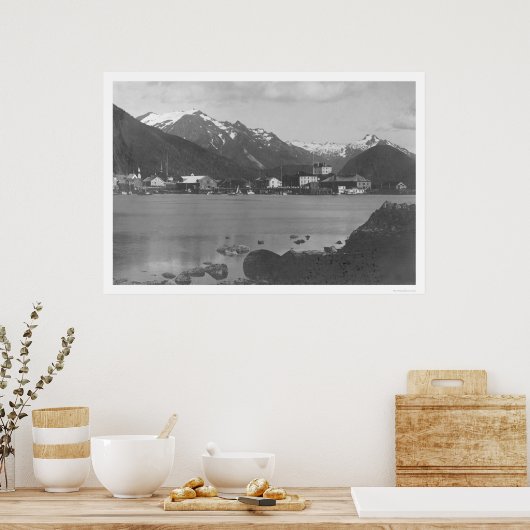 Sitka Harbour Alaska 1908 Poster (Keuken)
