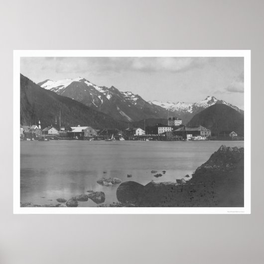 Sitka Harbour Alaska 1908 Poster (Voorkant)