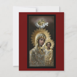 Sitka icoon van de Moeder Gods gebedskaart Kaart