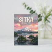 Sitka Sound Alaska Reis Briefkaart (Staand voorkant)