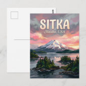 Sitka Sound Alaska Reis Briefkaart (Voorkant / Achterkant)