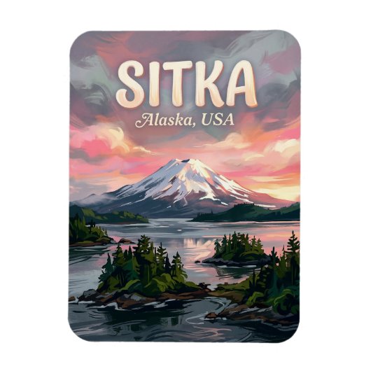 Sitka Sound Alaska Reizen Magneet (Verticaal)