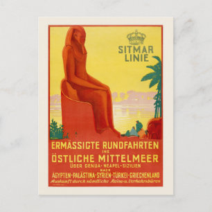 Sitmar Linie Vintage Poster jaren 1930 Briefkaart