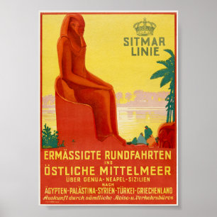 Sitmar Linie Vintage Poster jaren 30