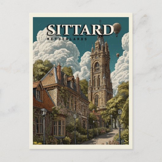 Sittard Nederland Vintage Reizen Briefkaart (Voorkant)