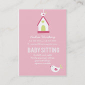 Sitter Sitter Sitting Birds Business Card Template Visitekaartje (Achterkant)