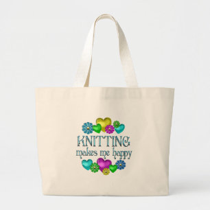 Sitterende geluk grote tote bag