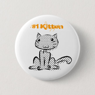 Sitting #1 Kitten Ronde Button 5,7 Cm