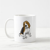 Sitting Beagle Koffiemok (Links)