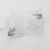 Sitting Bird Winter Kaart (Binnen)