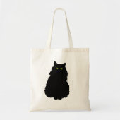 Sitting Black Cat Tote Bag (Voorkant)