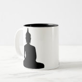 Sitting Buddha Silhouette Mok (Voorkant links)