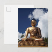 Sitting Buddha standbeeld Briefkaart (Voorkant / Achterkant)