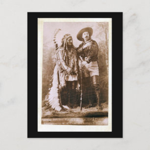 Sitting Bull and Buffalo Bill 1895 Briefkaart