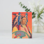 Sitting Bull Briefkaart (Staand voorkant)