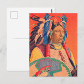 Sitting Bull Briefkaart (Voorkant / Achterkant)