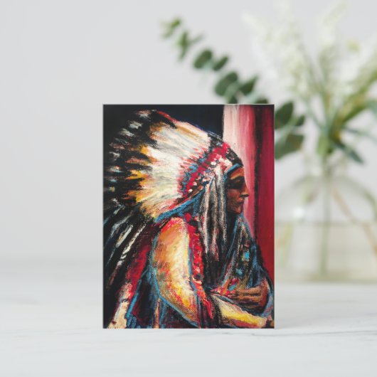 Sitting Bull Briefkaart (Staand voorkant)