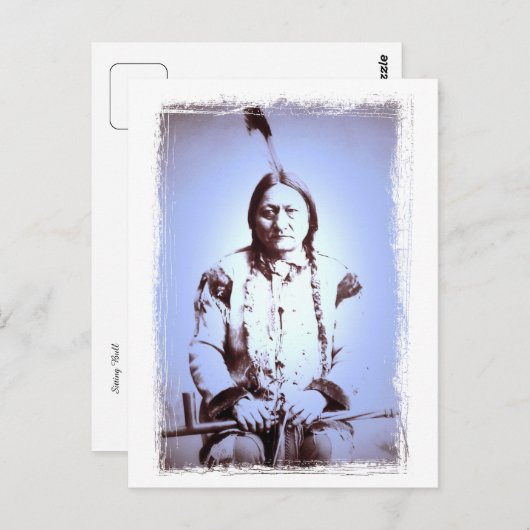Sitting Bull Briefkaart (Voorkant / Achterkant)