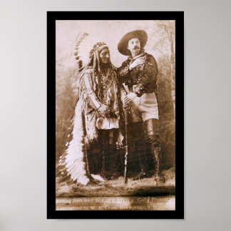 Sitting Bull & Buffalo Bill 1891 Poster