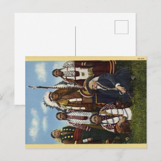 Sitting Bull & Buffalo Bill Briefkaart (Voorkant / Achterkant)