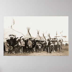 Sitting Bull & Buffalo Bill Group Afbeelding Poster