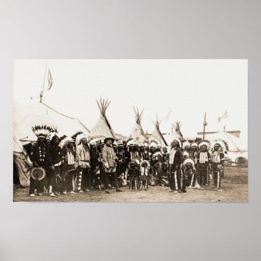 Sitting Bull & Buffalo Bill Group Afbeelding Poster (Voorkant)