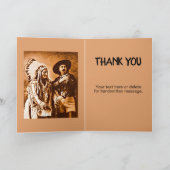 Sitting Bull Buffalo Bill Wild West Show Dank u we Kaart (Binnen)