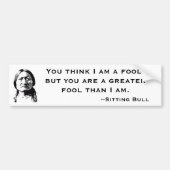 Sitting Bull Bumpersticker (Voorkant)
