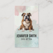 Sitting Bull Dog Visitekaartje (Voorkant)