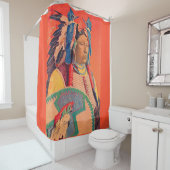 Sitting Bull Douchegordijn (In situ)